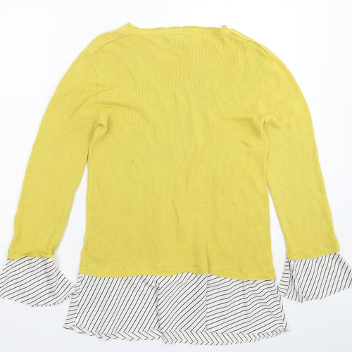 NEXT Womens Yellow  Knit Pullover Jumper Size 12