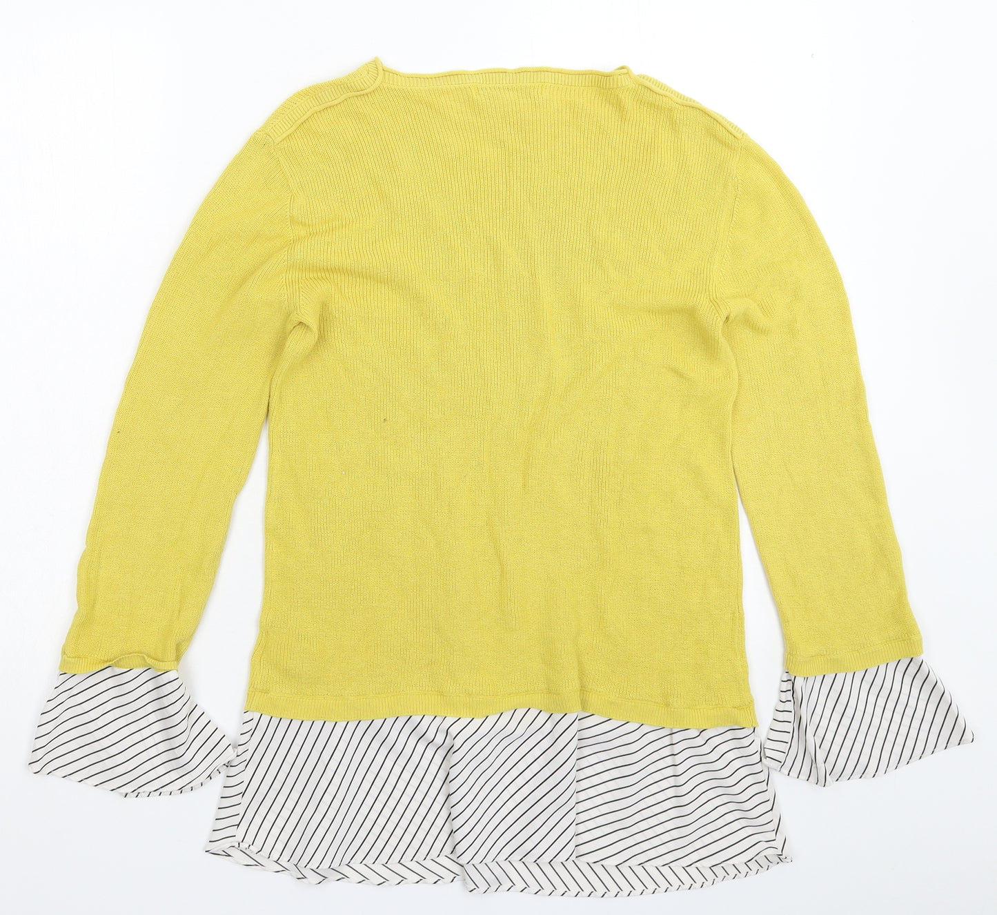 NEXT Womens Yellow  Knit Pullover Jumper Size 12