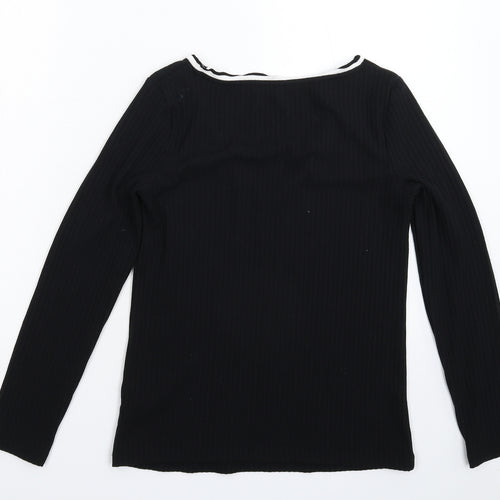Marks and Spencer Womens Black  Knit Pullover Jumper Size 10