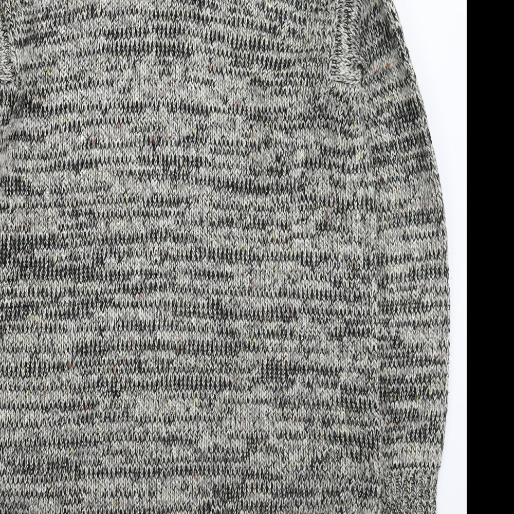 Wallis Womens Grey  Knit Cardigan Jumper Size M  - Oversized