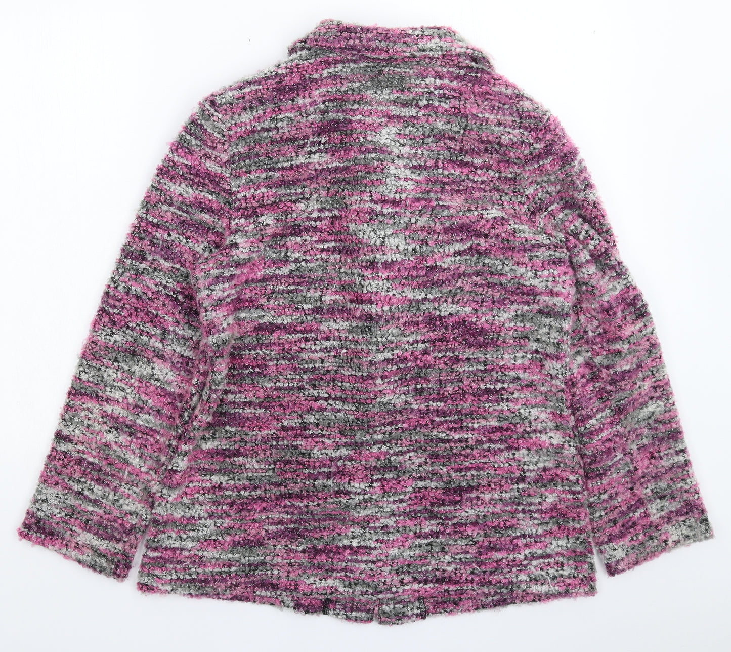 Classics Womens Multicoloured  Knit Jacket Coatigan Size 12