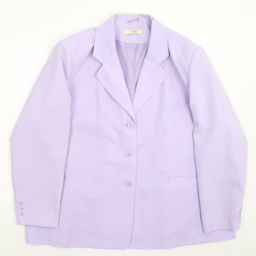 Classics Womens Purple   Jacket Suit Jacket Size 28