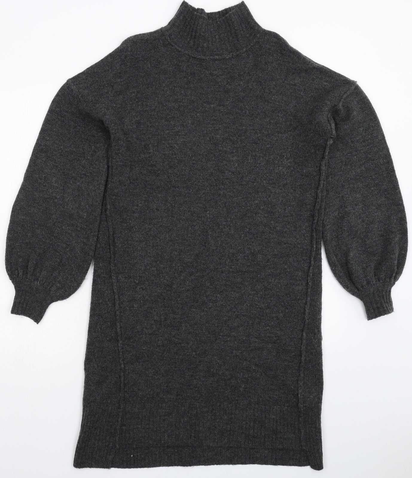 River Island Womens Grey  Knit Jumper Dress  Size S