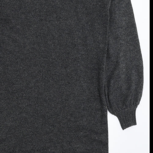 River Island Womens Grey  Knit Jumper Dress  Size S