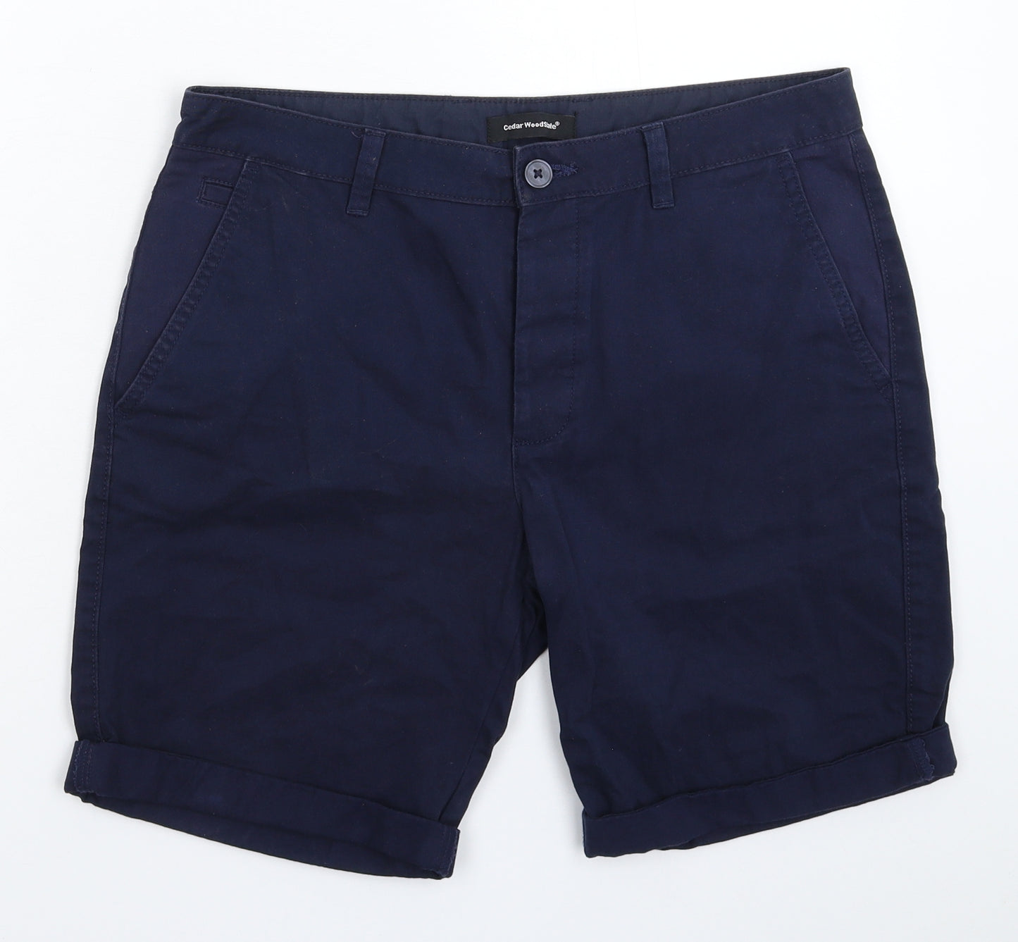 Cedar Wood State Mens Blue   Chino Shorts Size 32