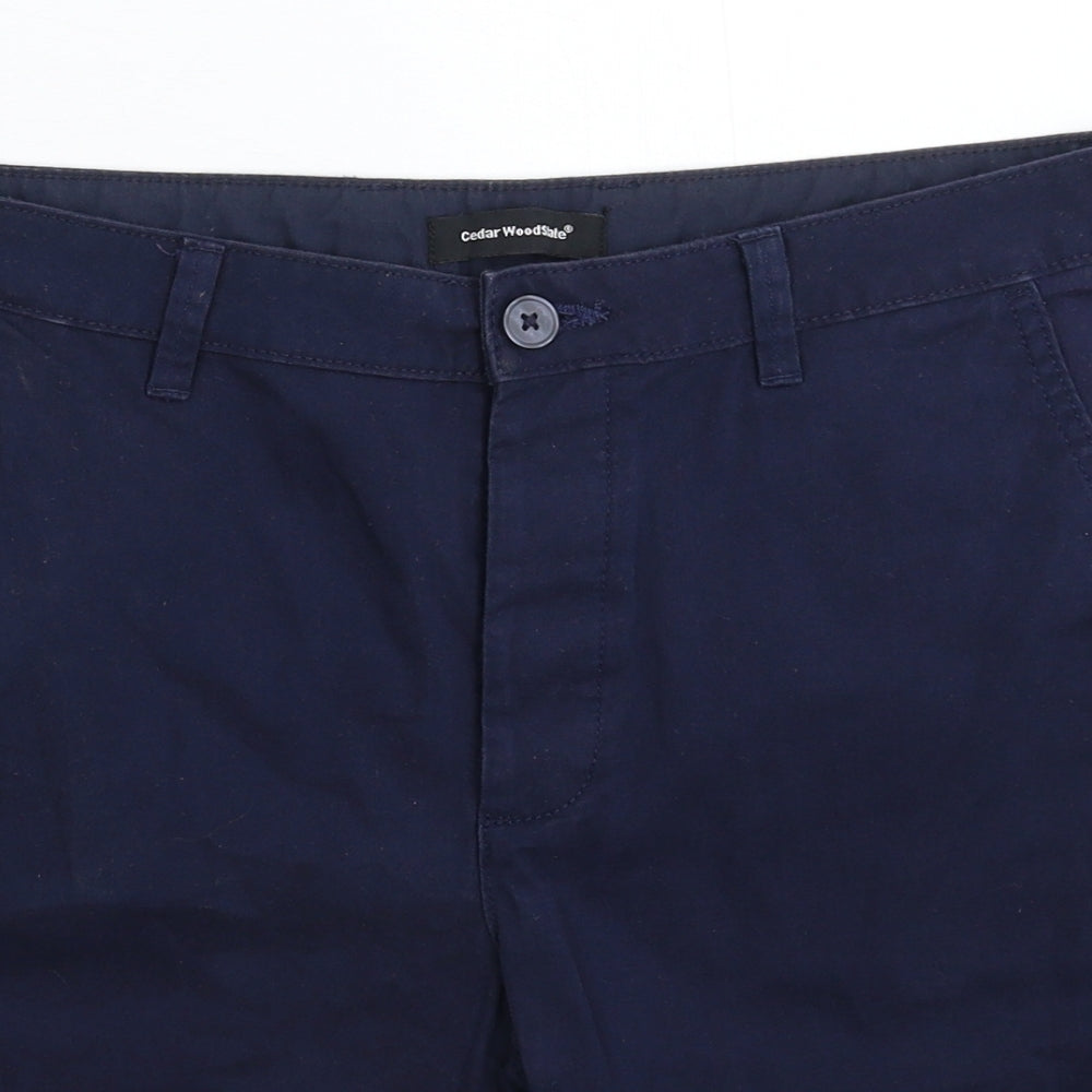 Cedar Wood State Mens Blue   Chino Shorts Size 32