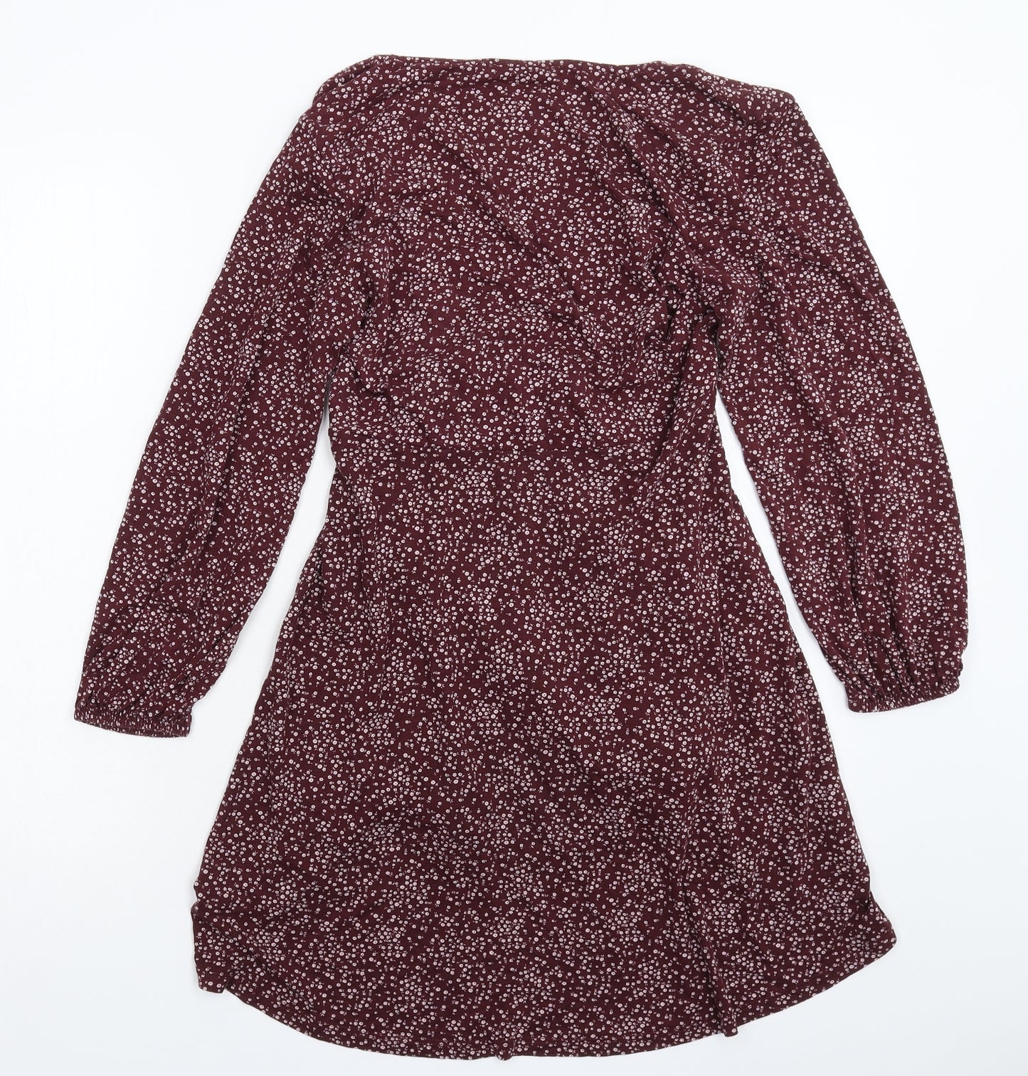 Pull&Bear Womens Grey Floral  Fit & Flare  Size L