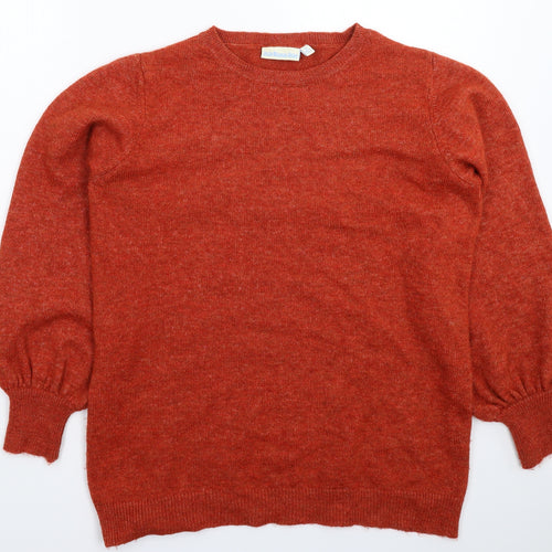 JoJo Maman Bébé Womens Orange  Knit Pullover Jumper Size M  - Oversized