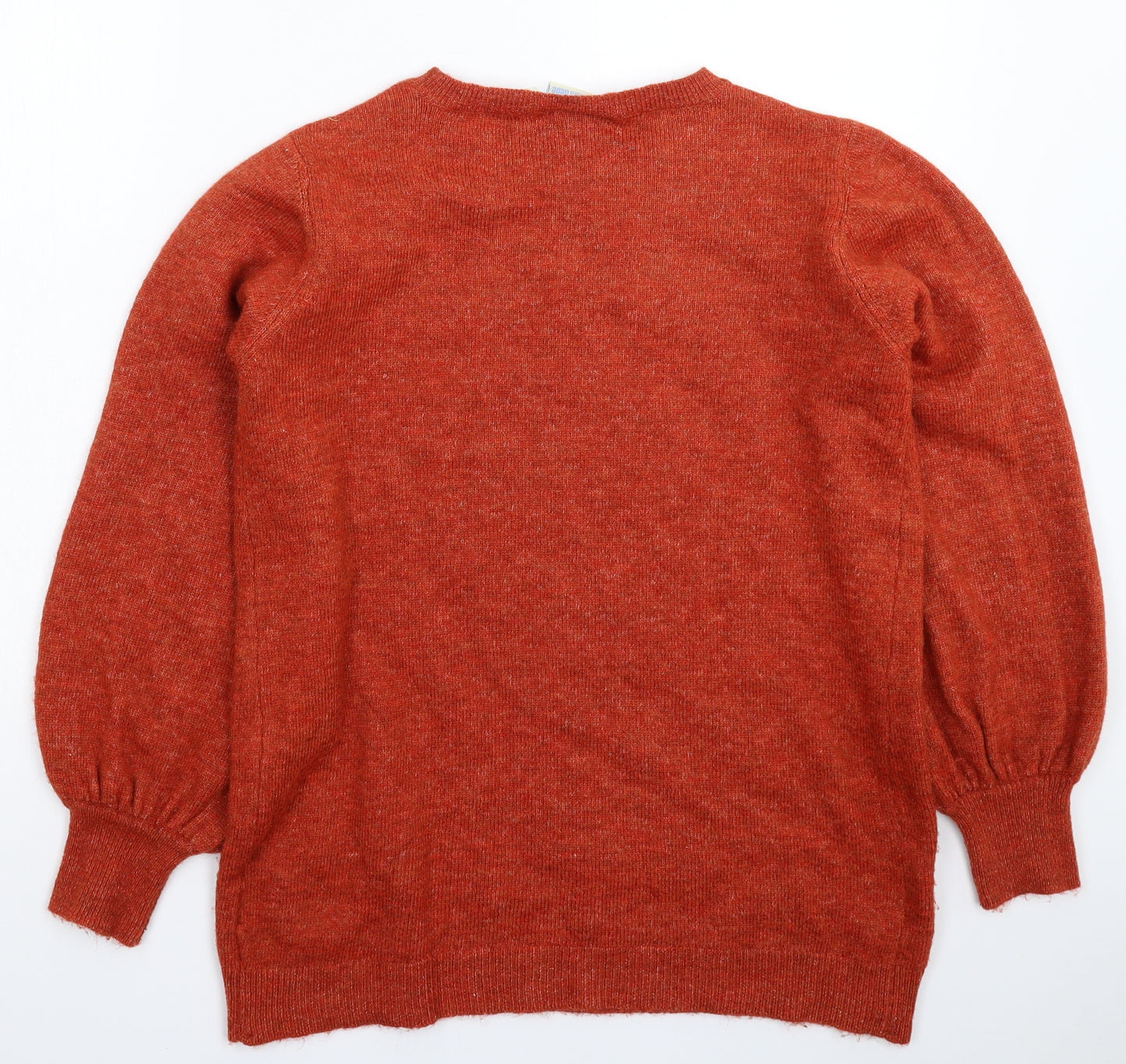JoJo Maman Bébé Womens Orange  Knit Pullover Jumper Size M  - Oversized