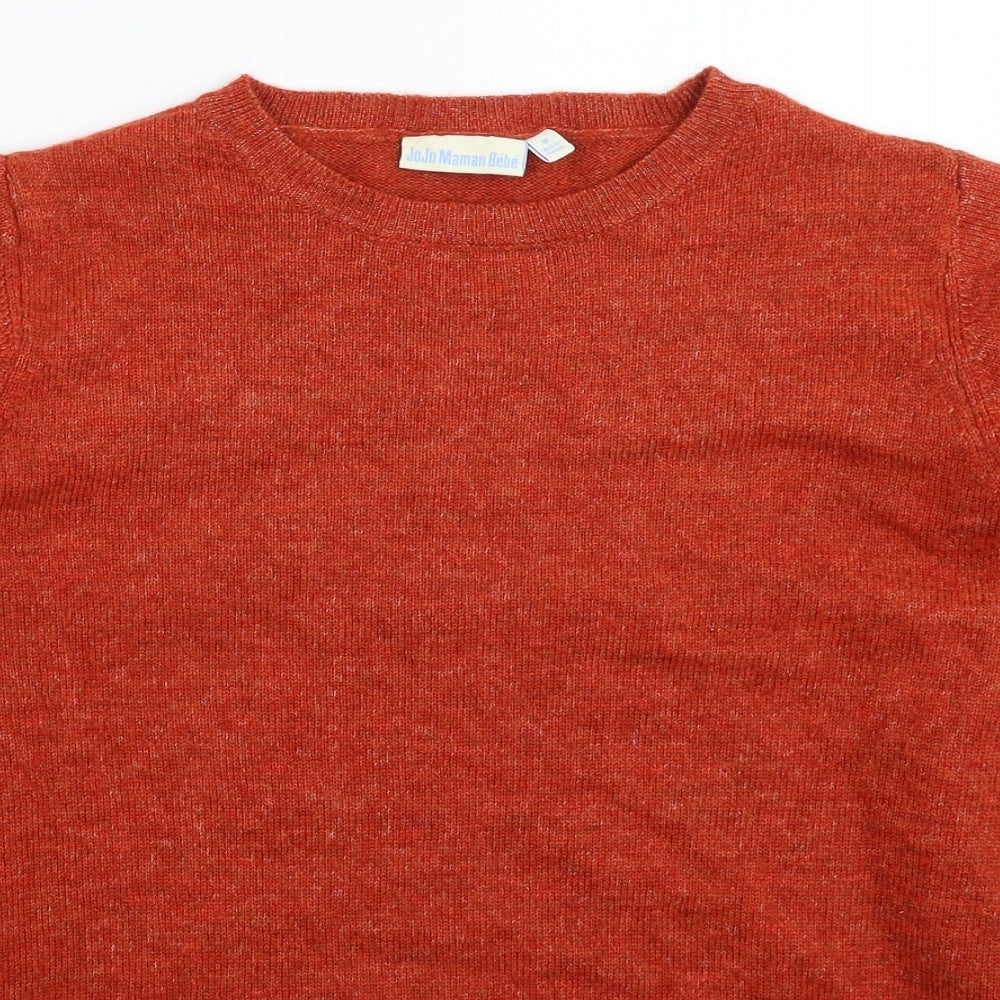 JoJo Maman Bébé Womens Orange  Knit Pullover Jumper Size M  - Oversized