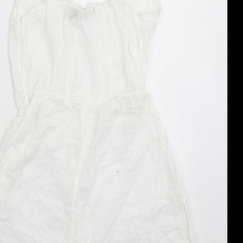 Boohoo Womens White   Jumpsuit One-Piece Size 10 L3 in
