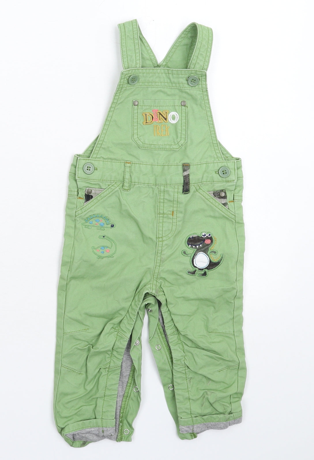 M&Co Baby Green   Dungaree One-Piece Size 12-18 Months