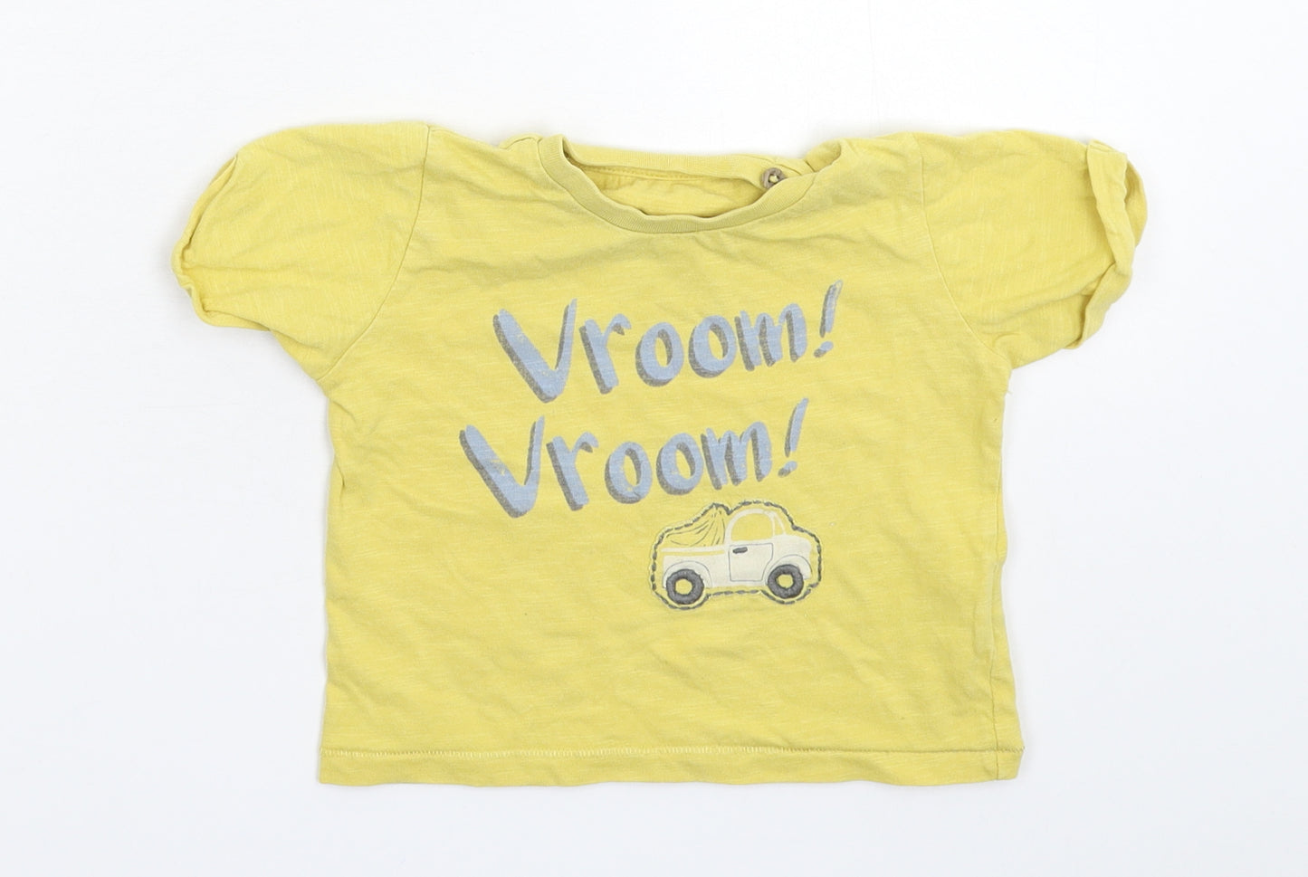 Marks and Spencer Baby Yellow   Basic T-Shirt Size 9-12 Months
