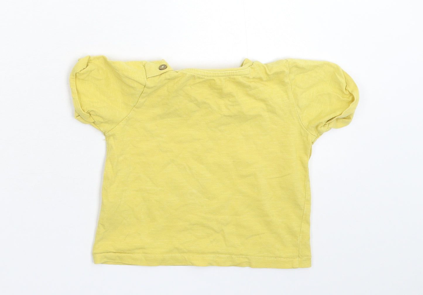 Marks and Spencer Baby Yellow   Basic T-Shirt Size 9-12 Months