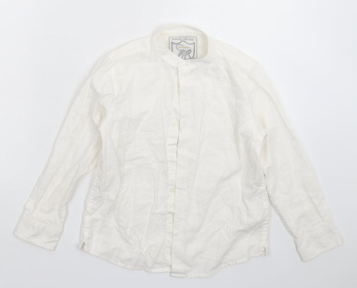 Monsoon Boys White   Basic Button-Up Size 8 Years