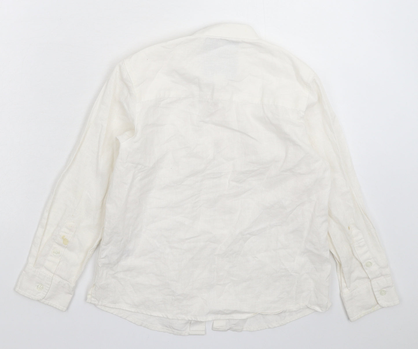 Monsoon Boys White   Basic Button-Up Size 8 Years