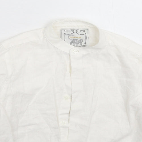 Monsoon Boys White   Basic Button-Up Size 8 Years