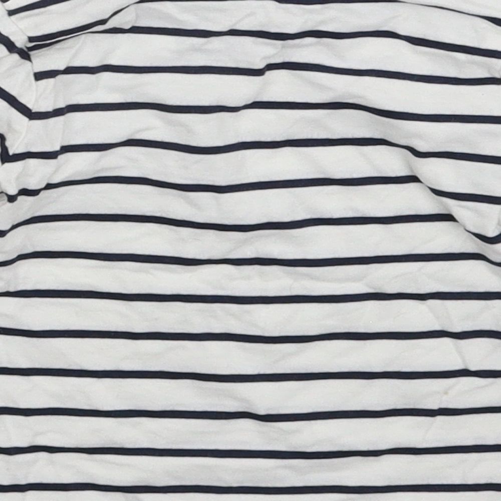 George Baby White Striped  Basic T-Shirt Size 12-18 Months