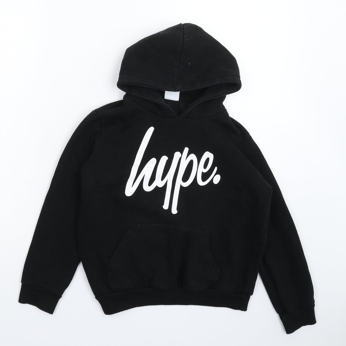 Hype Boys Black   Pullover Hoodie Size 11-12 Years