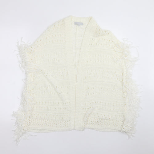 Red Herring Womens Ivory  Knit Cardigan Jumper Size S