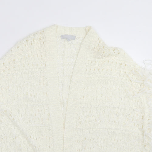 Red Herring Womens Ivory  Knit Cardigan Jumper Size S