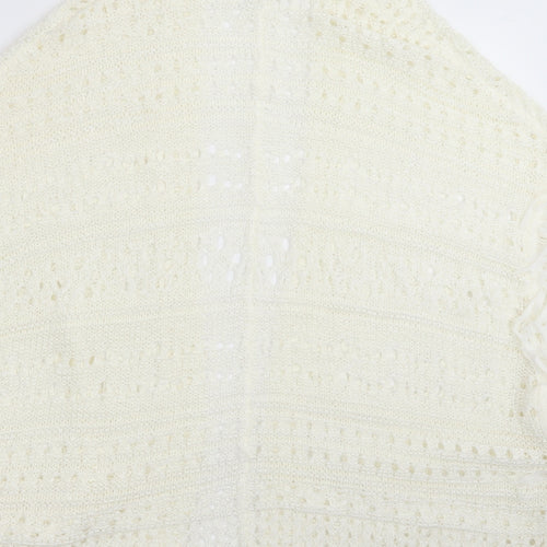 Red Herring Womens Ivory  Knit Cardigan Jumper Size S