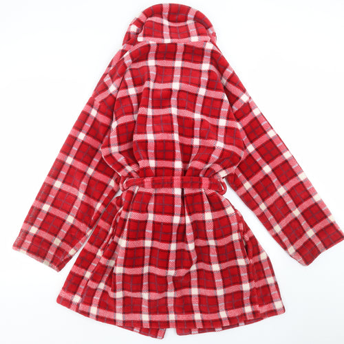 Marks and Spencer Womens Red Check  Top Robe Size 12