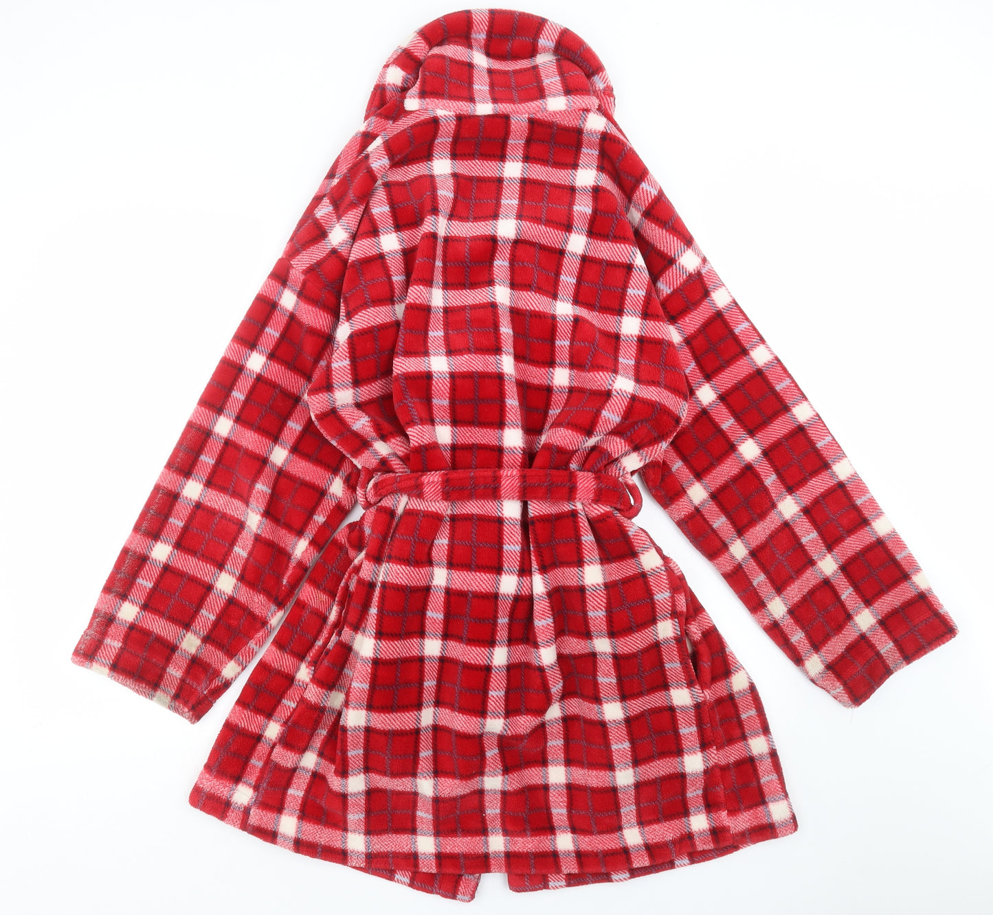 Marks and Spencer Womens Red Check  Top Robe Size 12
