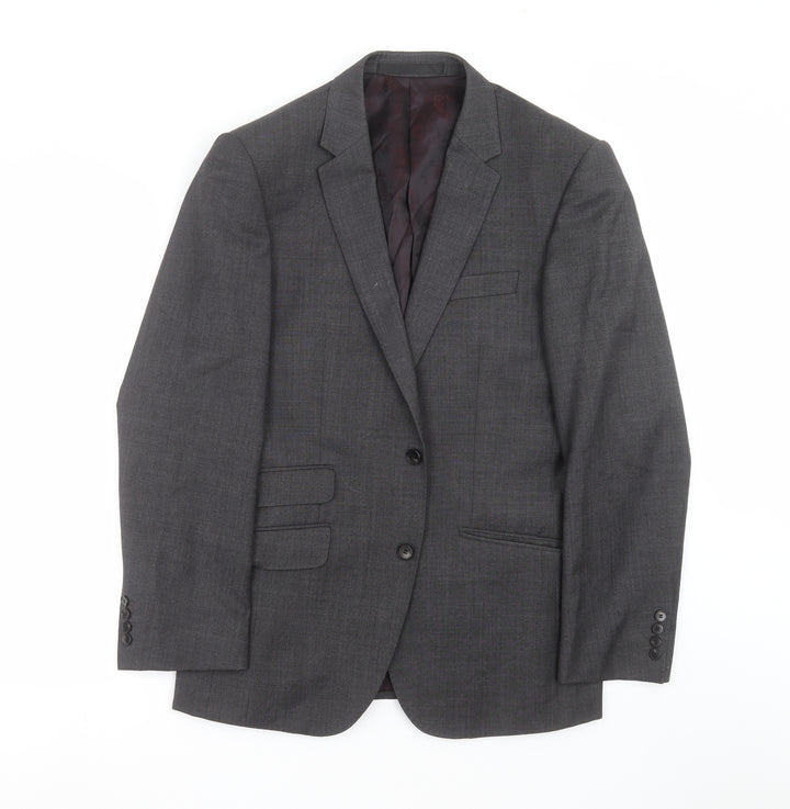 Marks and Spencer Mens Grey   Jacket Suit Jacket Size 38  - Tailored fit