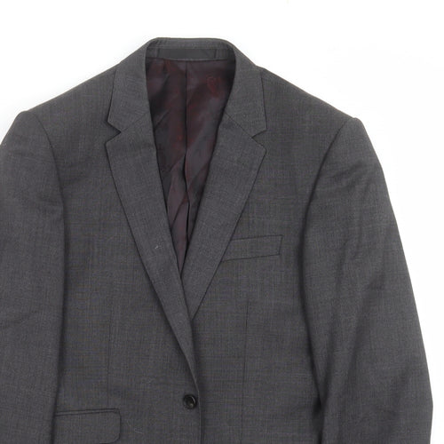 Marks and Spencer Mens Grey   Jacket Suit Jacket Size 38  - Tailored fit