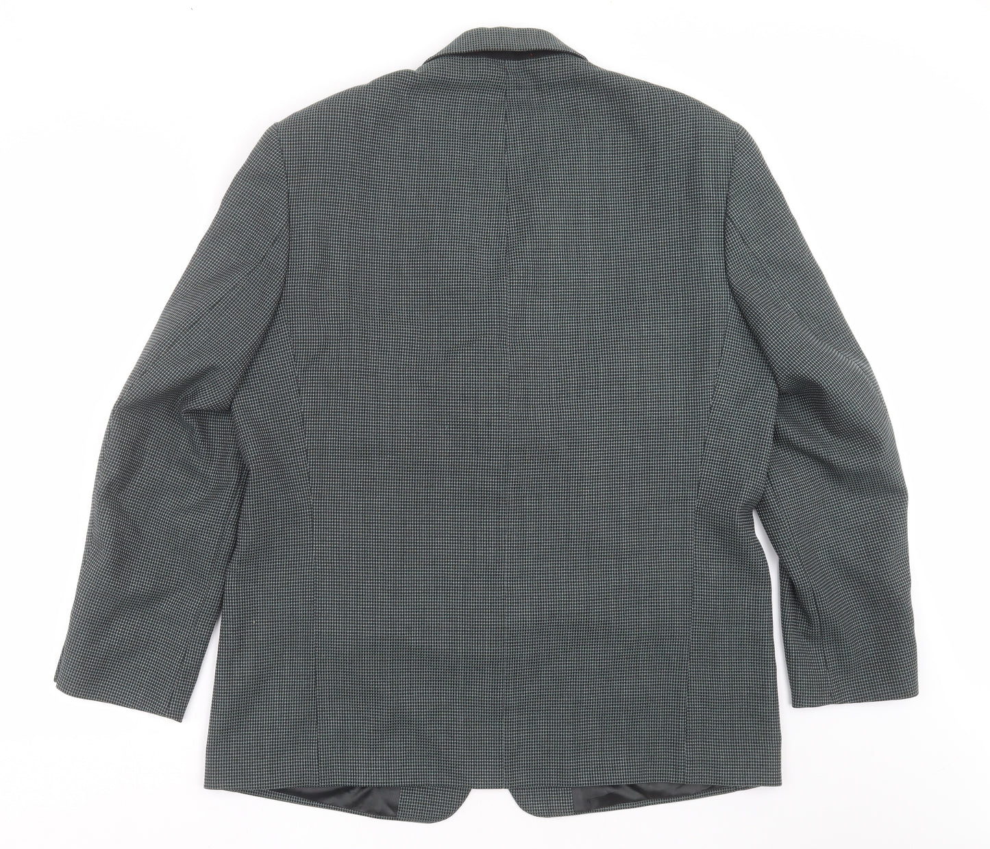 Debenham & Freebody Mens Grey Check  Jacket Suit Jacket Size 44