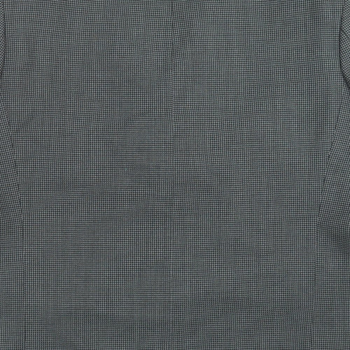 Debenham & Freebody Mens Grey Check  Jacket Suit Jacket Size 44