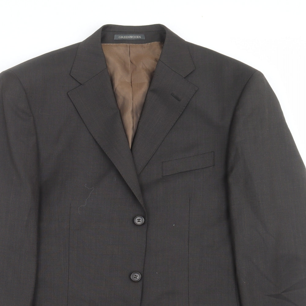 Greenwoods Mens Grey   Jacket Suit Jacket Size 40