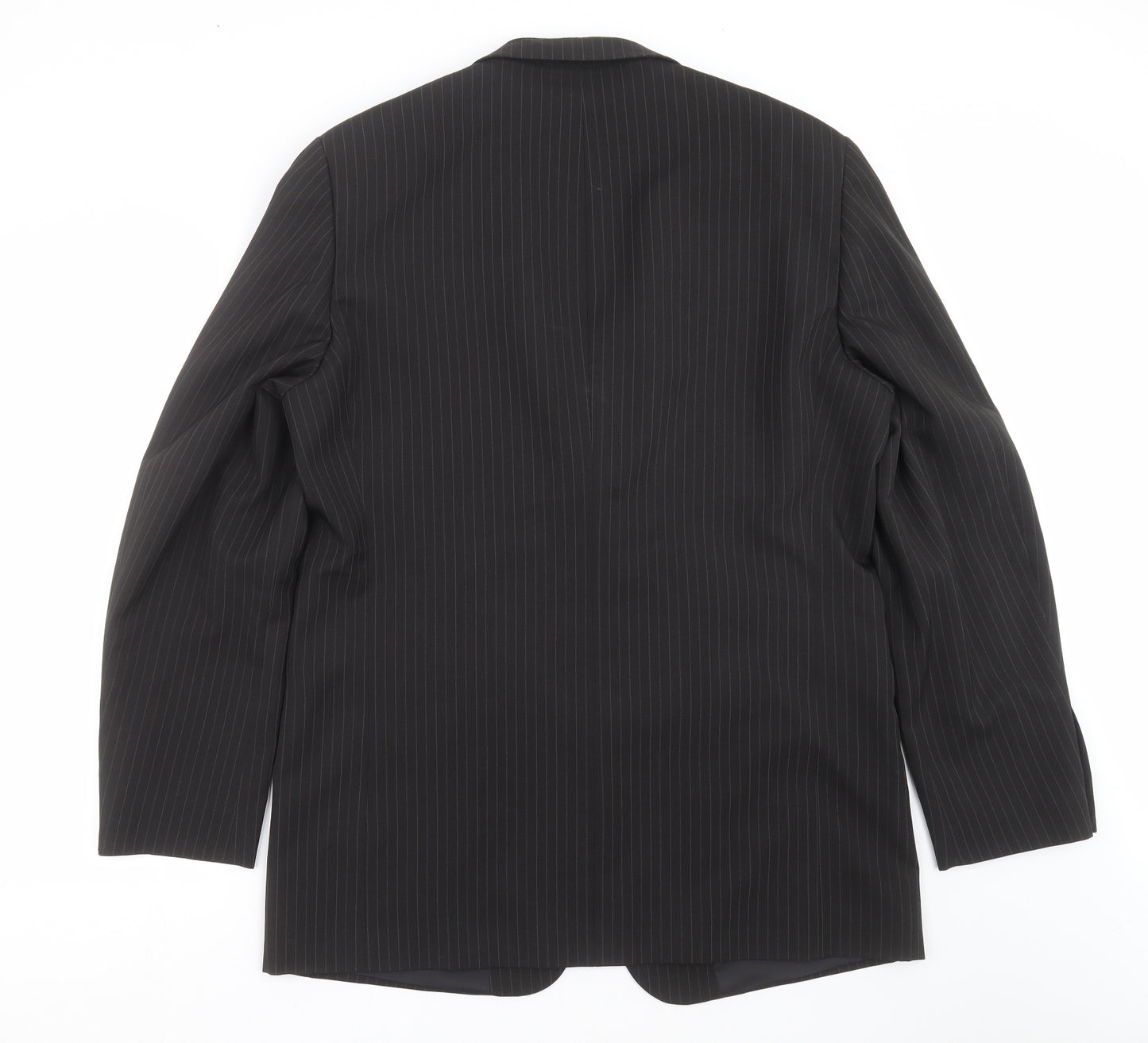 Taylor & Wright Mens Black Striped  Jacket Suit Jacket Size 42