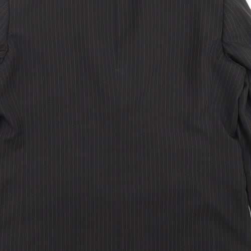 Taylor & Wright Mens Black Striped  Jacket Suit Jacket Size 42