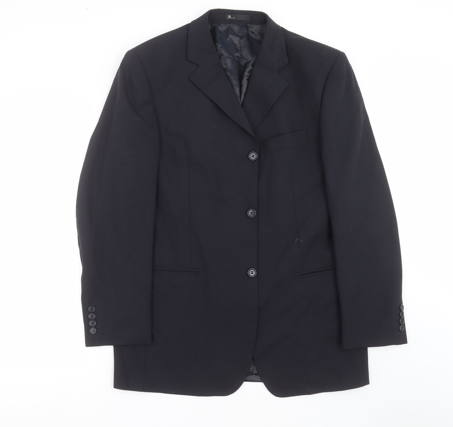 BHS Mens Blue Striped  Jacket Suit Jacket Size 40