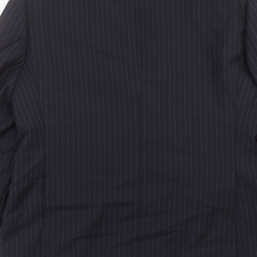 Marks and Spencer Mens Blue Striped  Jacket Suit Jacket Size 40