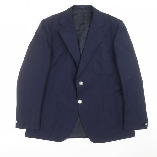 John Collier Mens Blue   Jacket Suit Jacket Size 44