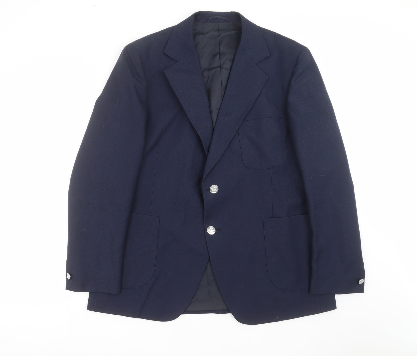 John Collier Mens Blue   Jacket Suit Jacket Size 44