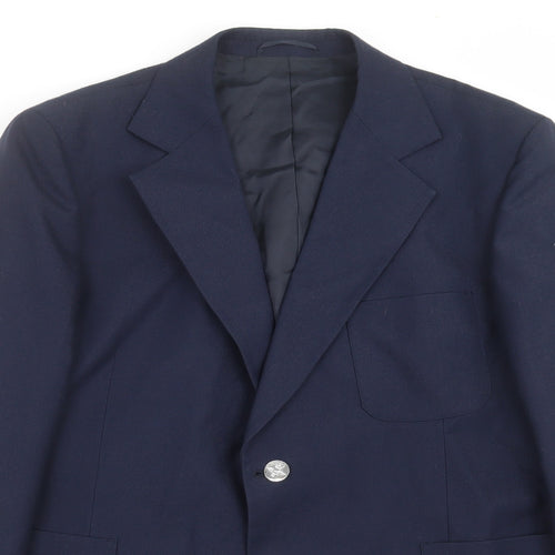 John Collier Mens Blue   Jacket Suit Jacket Size 44
