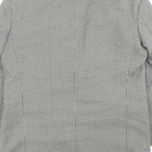 C&A Mens Beige Houndstooth  Jacket Suit Jacket Size 40