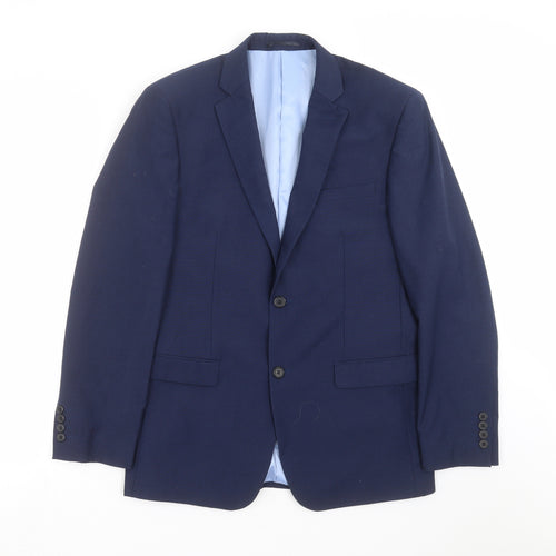 Dobell Mens Blue   Jacket Suit Jacket Size 40