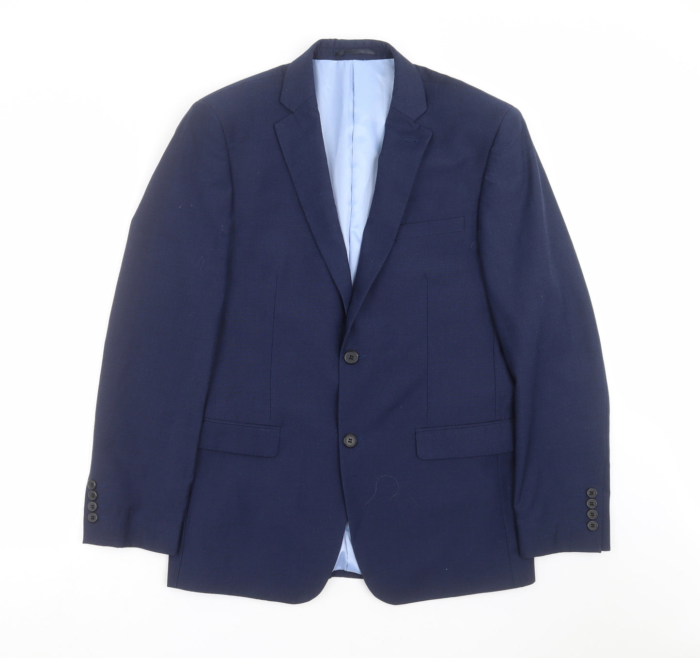 Dobell Mens Blue   Jacket Suit Jacket Size 40