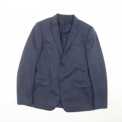Topman Mens Blue   Jacket Suit Jacket Size 40