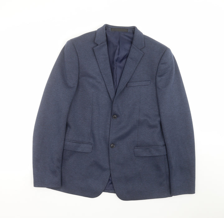 Topman Mens Blue   Jacket Suit Jacket Size 40
