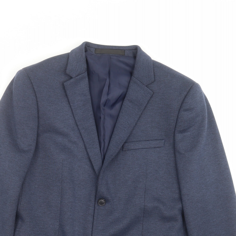 Topman Mens Blue   Jacket Suit Jacket Size 40
