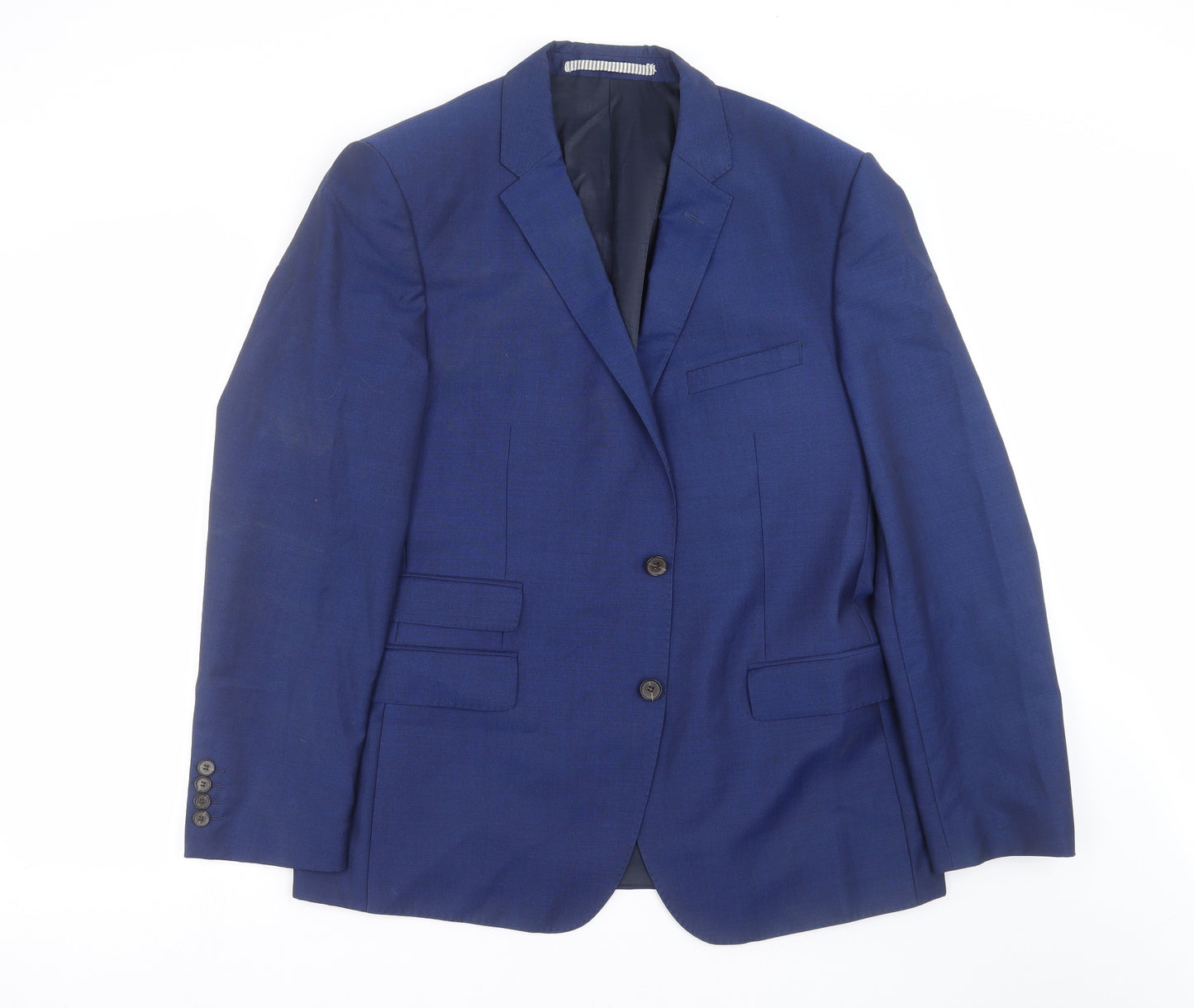 Marks and Spencer Mens Blue   Jacket Suit Jacket Size 44  - Tailored fit