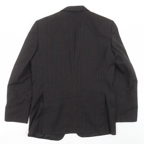 F&F Mens Grey Striped  Jacket Suit Jacket Size 42