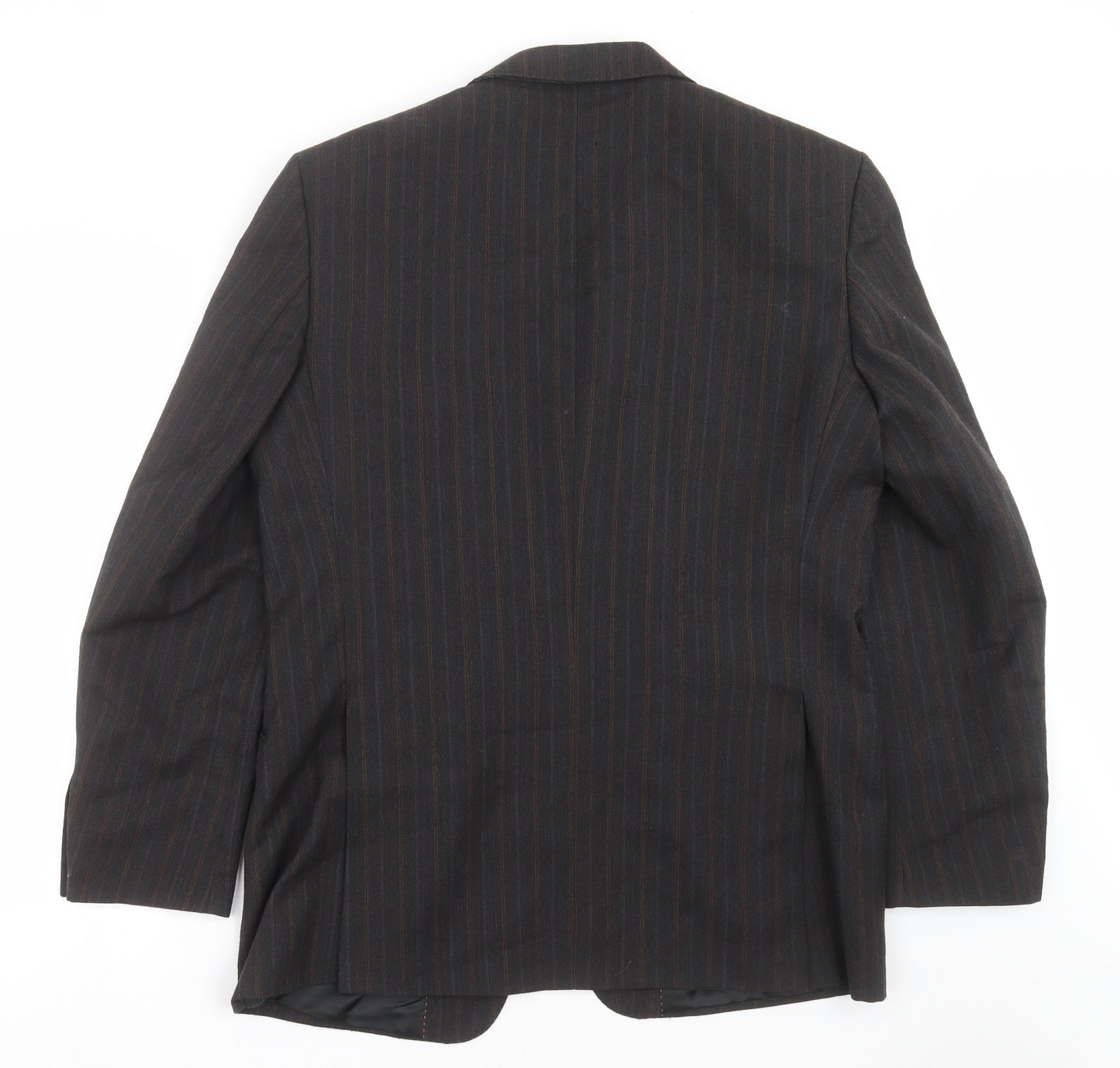 F&F Mens Grey Striped  Jacket Suit Jacket Size 42