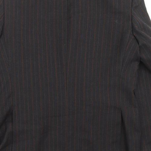 F&F Mens Grey Striped  Jacket Suit Jacket Size 42